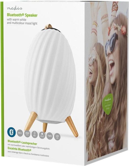 Produktbild Nedis SPBT35810WT Lautsprecher Weiss (3 h, Akkubetrieb)