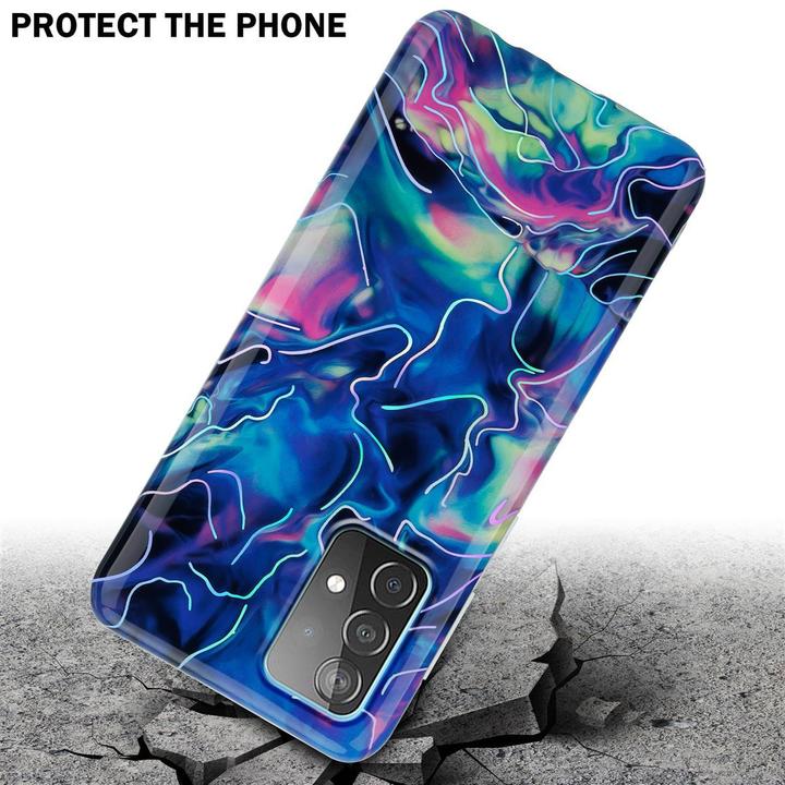 Produktbild Cadorabo IMD TPU Bunter Marmor Cover (Samsung Galaxy A52, Samsung Galaxy A52 5G, Samsung Galaxy A52s 5G)