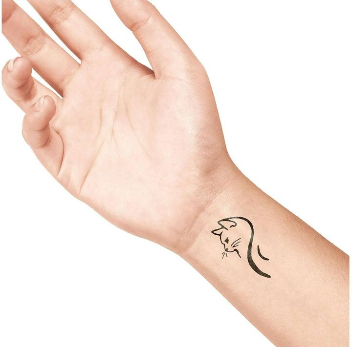 Actual product image Ladot Tattoo stamp cat medium