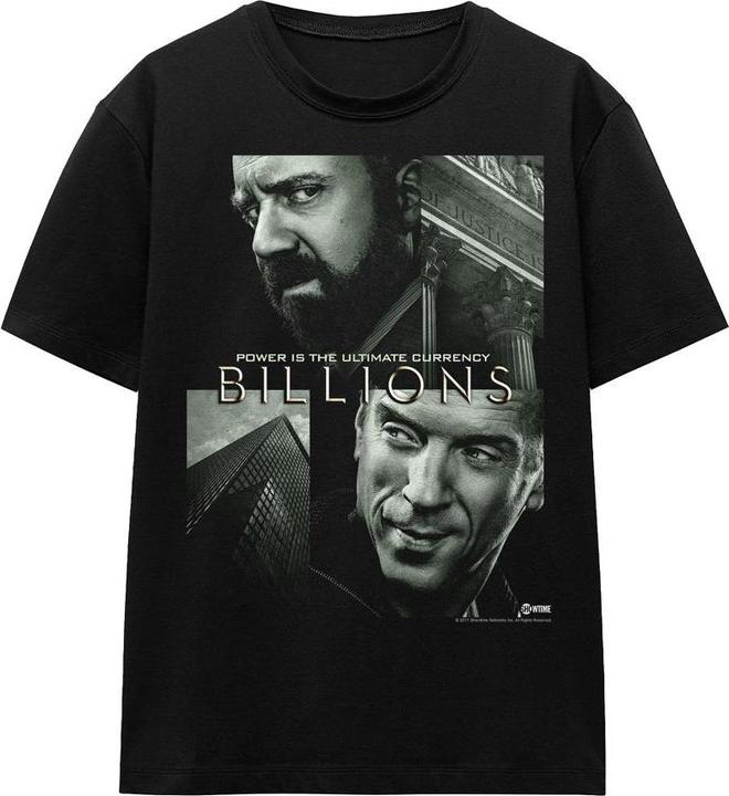 Actual product image Billions Unisex Adult Currency Poster T-Shirt (M)