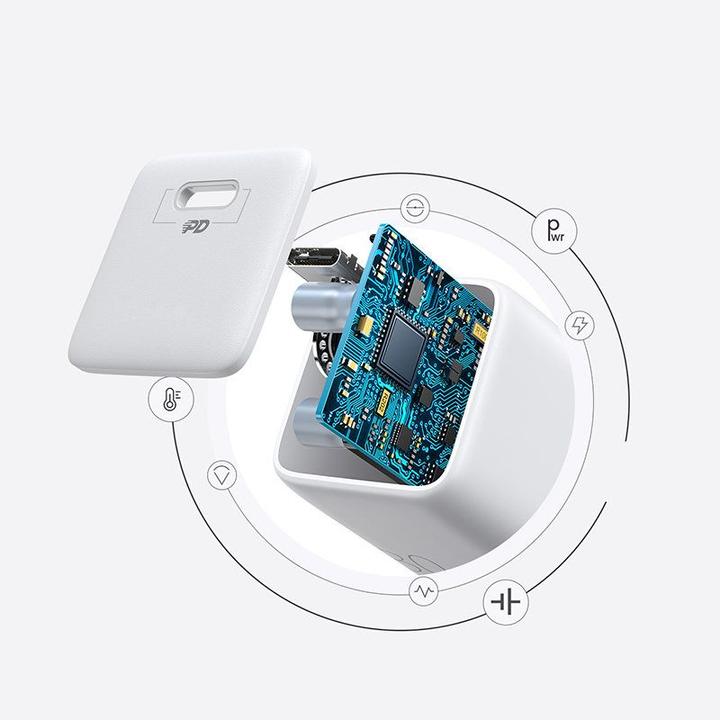 Actual product image Joyroom Fast USB Type C Wall Charger 25W 3A UK Plug (25 W)