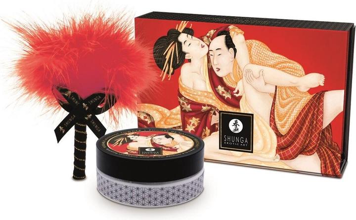 Produktbild Shunga Essbares Massagepulver-Set Erdbeere (75 ml)