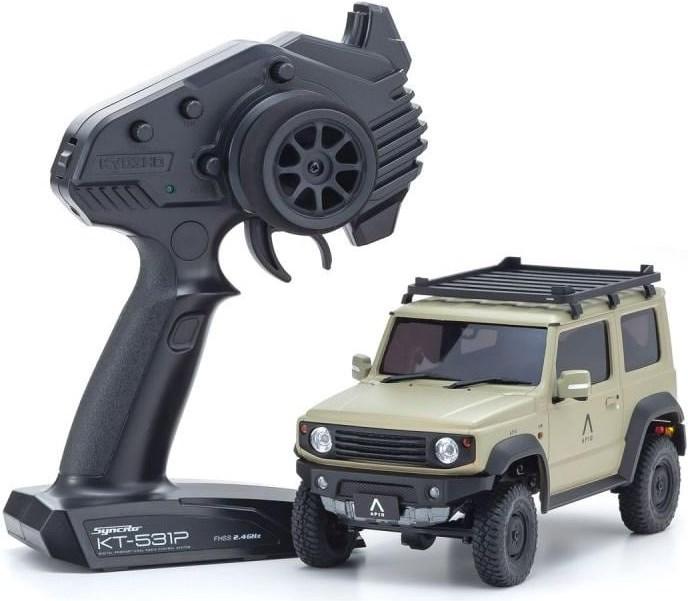 Actual product image Kyosho Scale Crawler Mini-Z Suzuki Jimny Apio TS4, Khaki 1:18, ARTR (RTR Ready-to-Run)