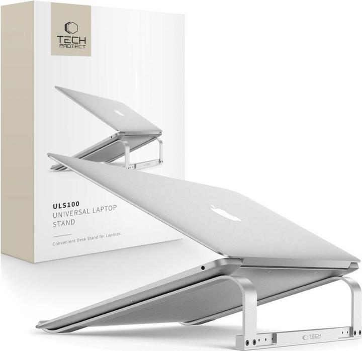 Actual product image Tech-Protect ULS100 universal stand for laptops up to 16" - silver