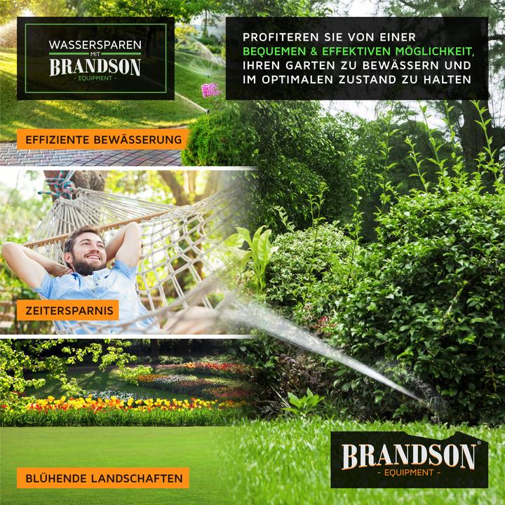 Actual product image Brandson Metal circular sprinkler, interval sprinkler, impulse sprinkler, lawn sprinkler up to 450 m² (Impulse, circular and sector sprinklers)