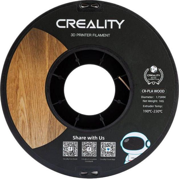 Produktbild Creality Wood Filament (PLA, 1.75 mm, 1000 g, Weiss)
