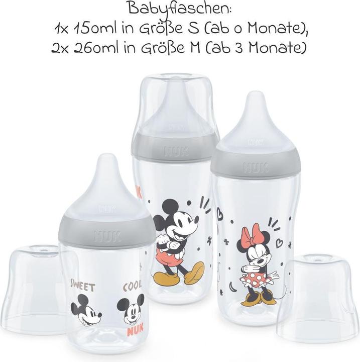 Produktbild NUK Babyflaschen 4-tlg. Starter-Set Perfect Match - 3x PP-Flasche (150 (150 ml)