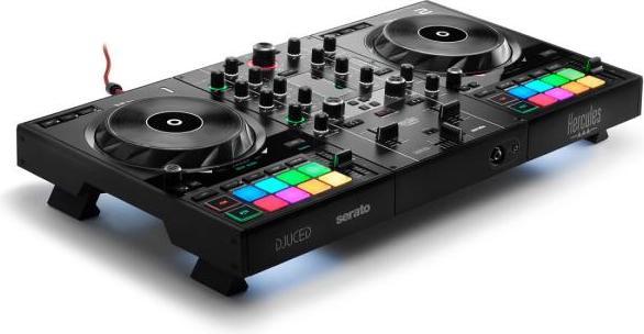 Actual product image Hercules DJ Control Inpulse 500 with stand silver