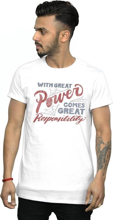 Actual product image Mens Spider-Man Great Responsibility T-Shirt (3XL)