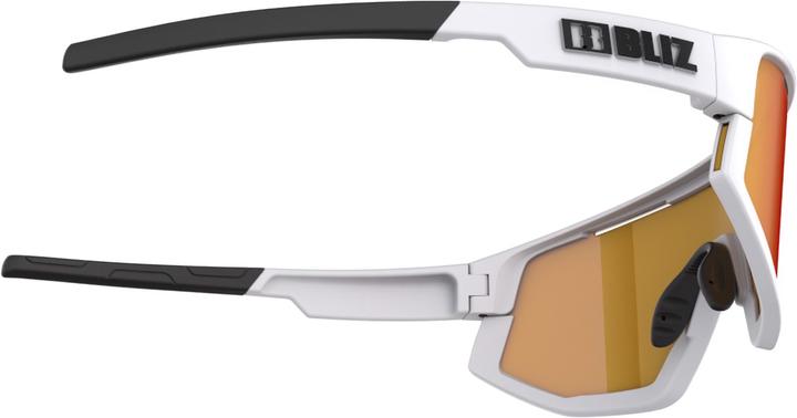 Actual product image Bliz Fusion (matt white, White, Black, Smoke w Red Multi)