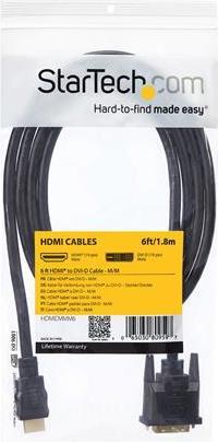 Immagine prodotto StarTech HDMI (Typ A) — DVI (1.80 m, DVI)