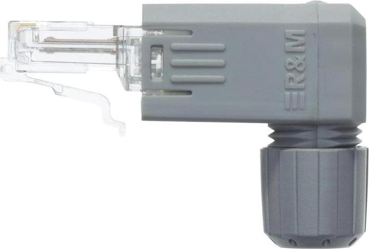 Image du produit R&M Connecteur FM45 Cat. 5e, 90°, 1 pièce, gris (Câble réseau Connecteur)