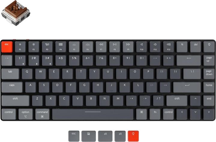 Actual product image Keychron K3 (DE, Cable, Wireless)