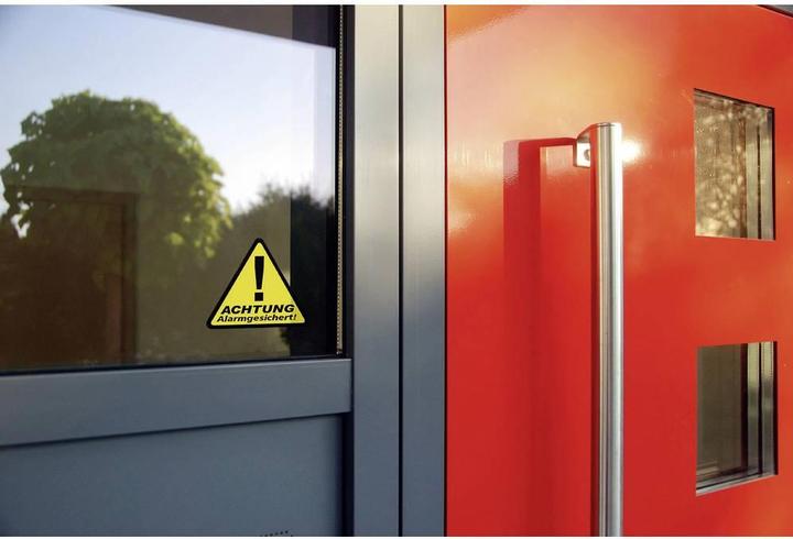 Actual product image Pentatech Warning sticker Attention Alarm Ges