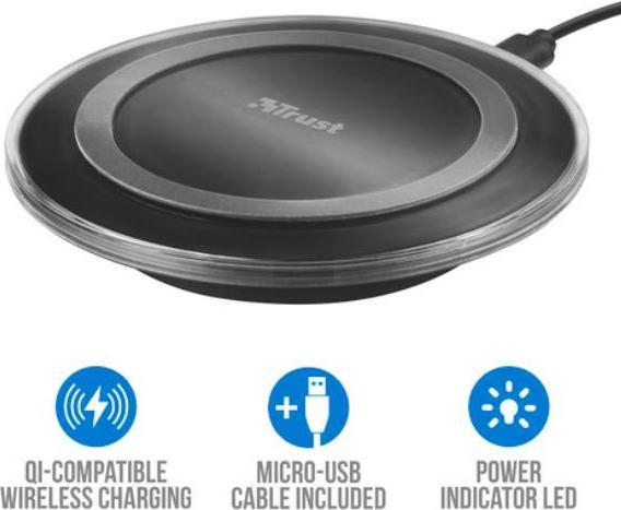 Produktbild Trust Yudo wireless Charger f. Smartphones (5 W)