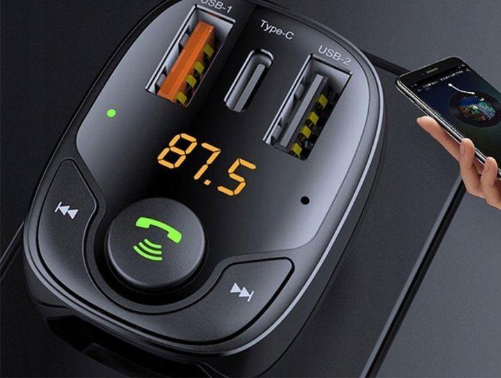 Produktbild Rock – B301FM Bluetooth Auto-Ladegerät mit FM-Transmitter, Schwarz