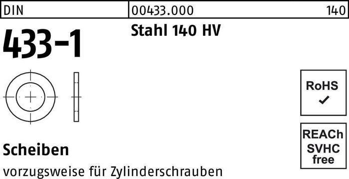 Produktbild Scheibe DIN 433-1 2,2 x 4,5x0,3 Stahl 140 HV