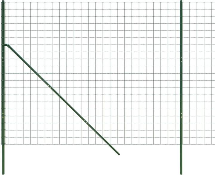 Image du produit VidaXL Maschendrahtzaun Grün 1,6x10 m Verzinkter Stahl, Farbe