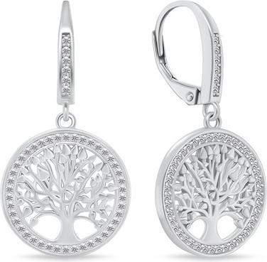Image du produit Brilio Silver - Boucles d'oreilles mode en argent arbre de vie EA69