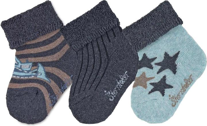 Image du produit Sterntaler Chaussettes Bagger Lot de 3 Bleu Gr. 15/16 (Lot de 3, 15 - 16)