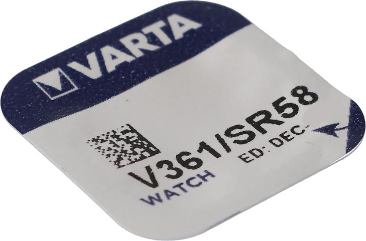 Actual product image Varta 361, V361, SR721W, SR58 button cell for watches etc. (1 pcs., SR58, 23 mAh)