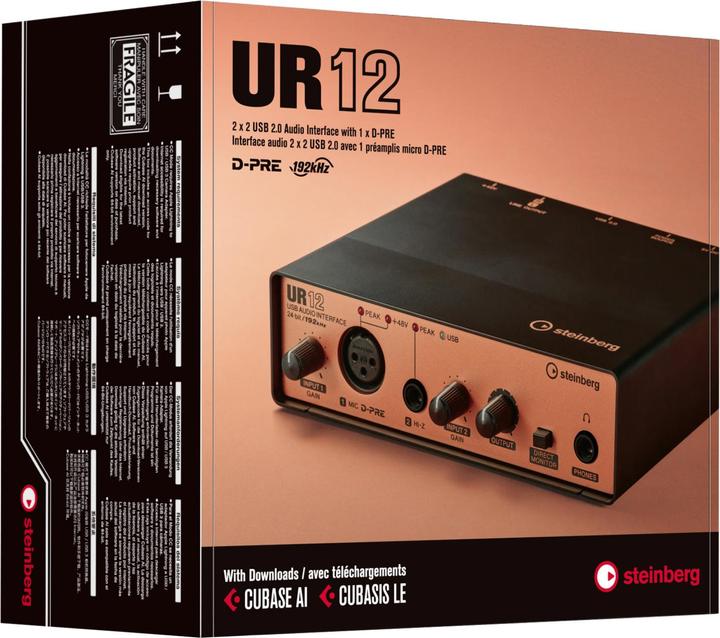 Image du produit Steinberg Interface audio USB UR12 avec support iPad (noir) (48431) (USB)