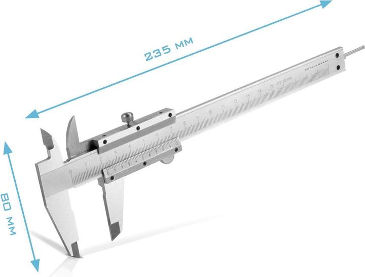 Produktbild Stahlwerk Messschieber 0-150 mm DIN 862 aus gehärtetem Carbon-Stahl (15 cm)
