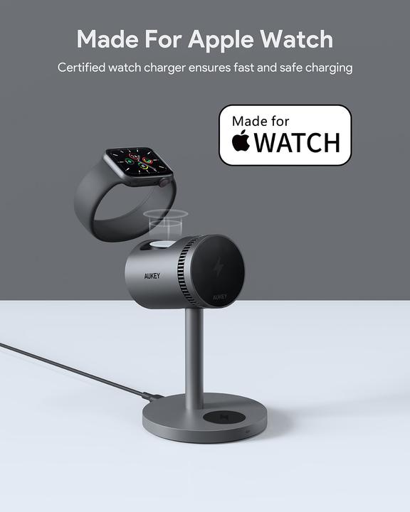 Actual product image Aukey MagFusion 3-in-1 Pro (15 W)