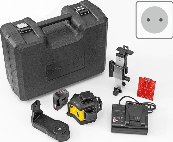 12 V 2,0 Ah CAS Akkumulator, Ladegerät, Universalhalterung SUB 10, Wandhalterung SWB 10, Zieltafelplokštelė, Koffer