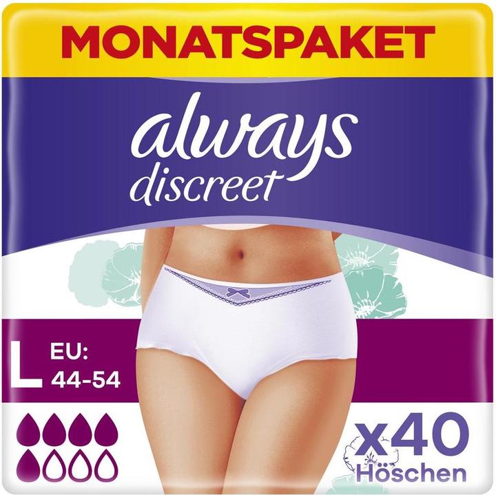 Actual product image Always Discreet (40 x, Large)