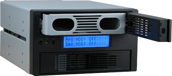 Actual product image Intertech CobaNitrox Sub-Raid SB-C 102 - Internal RAID enclosure with LCD display, fan - 2