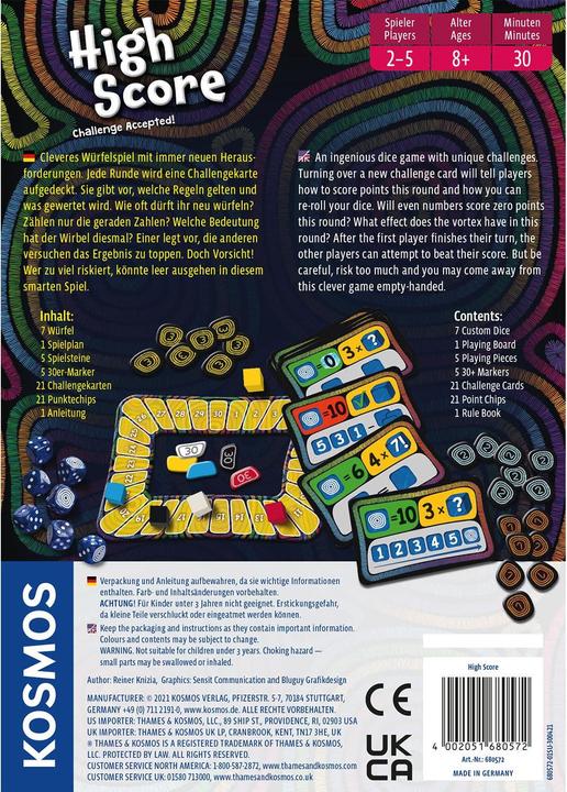 Produktbild Kosmos High Score (Deutsch, Englisch)