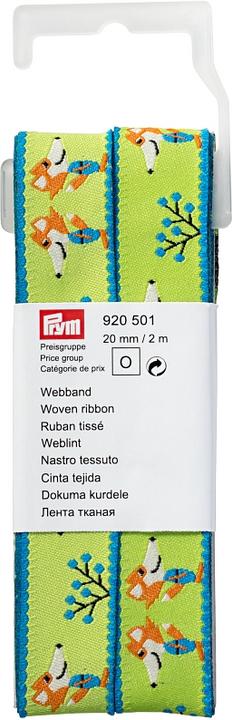 Immagine prodotto Prym Nastro intrecciato volpe, verde, arancione 20 mm, buono 2 m con gancio