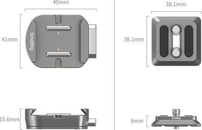 Immagine prodotto SmallRig HawkLock H38 Arca-Swiss Schnellwechselplatte (Piastra di aggancio rapido)
