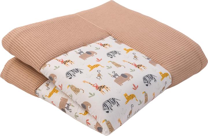 Image du produit Ullenboom Tapis d'éveil piqué gaufré sable savane 140 x 140 cm