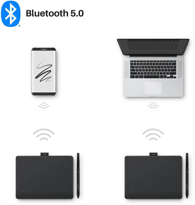 Produktbild Huion Inspiroy Frego S Black (5080 lpi)