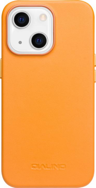 Actual product image QiAlino Sleeve (MagSafe compatible) Orange (Apple iPhone 14)