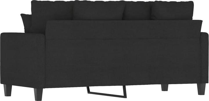 Immagine prodotto VidaXL Divano 2 posti nero 140 cm in tessuto,Colore: Nero,Materiale (2 posti)