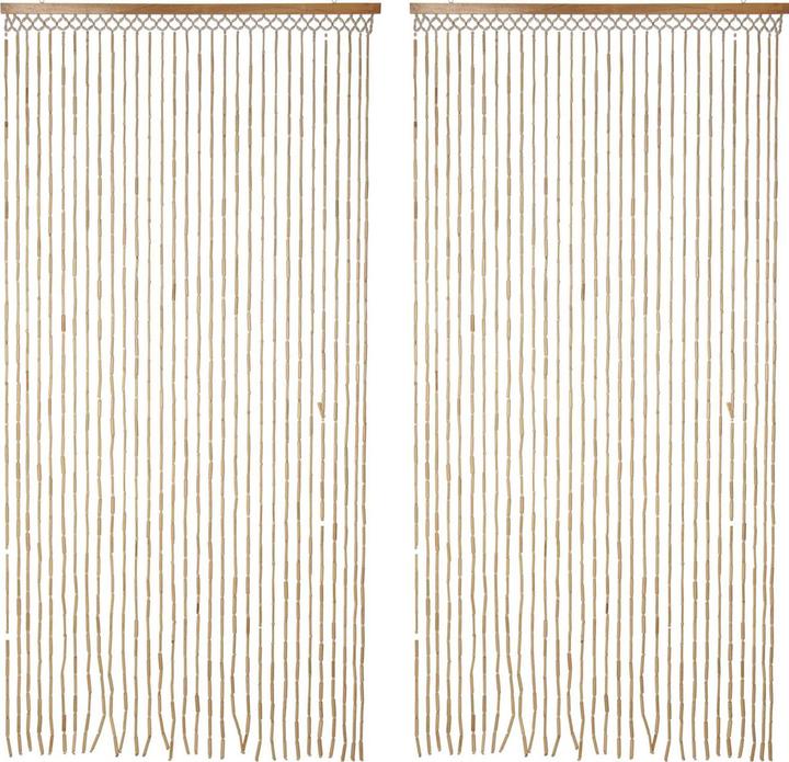 Immagine prodotto H & S Collection 2er-Set Türvorhang Bambus, Wandschmuck, 90 x 180 cm (90 x 180 cm)