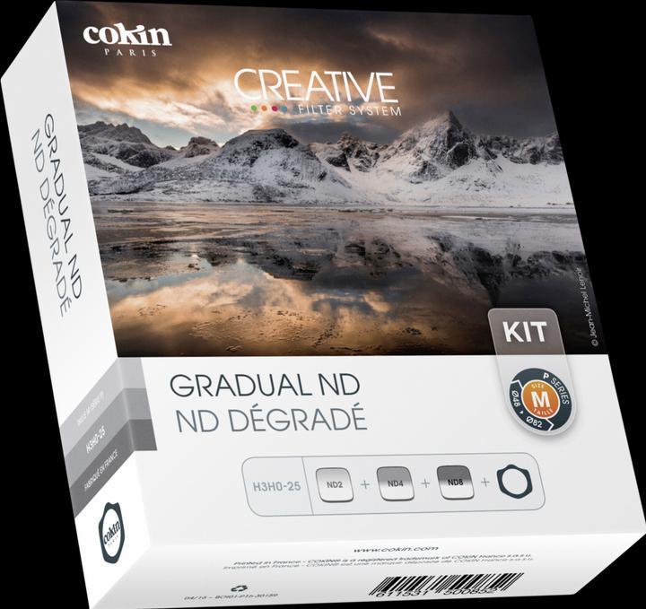 Immagine prodotto Cokin H3H0-25 Kit filtro ND graduale + supporto filtro (82 mm, Filtri grigi, 82 mm)