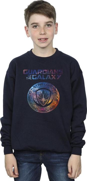 Actual product image Boys Guardians Of The Galaxy Stars Fill Logo Sweatshirt (140, 146)