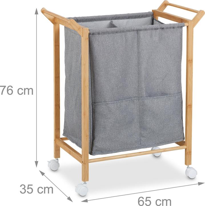 Immagine prodotto Relaxdays Cesto della biancheria (80 l)