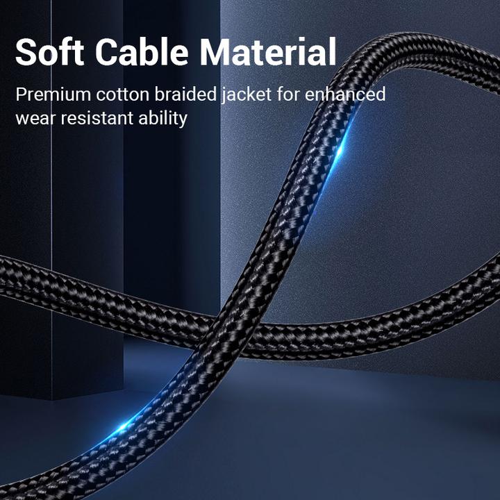 Actual product image Vention Cable mini jack 3.5 mm to 2x jack 6.5 mm BARHG 1.5m (grey) (1.50 m, 3.5mm jack (AUX))