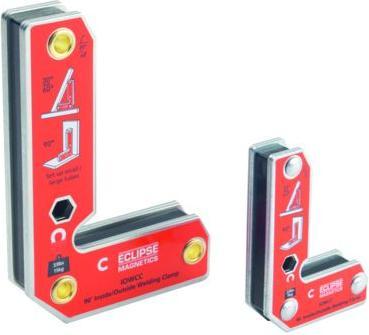 Eclipse magnetics Portautensili per saldatura per angoli interni ed esterni (2 x)