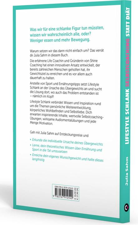 Produktbild Lifestyle Schlank! Selbstcoaching statt Diät mit Coaching- und Audioübungen (Deutsch, Julia Sahm, 2019)