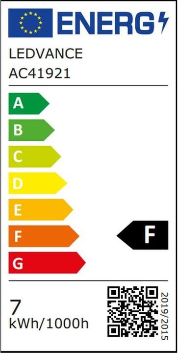 Energie-Label Osram Vintage 1906 (E27, 7 W, 600 lm, 1 x, F)