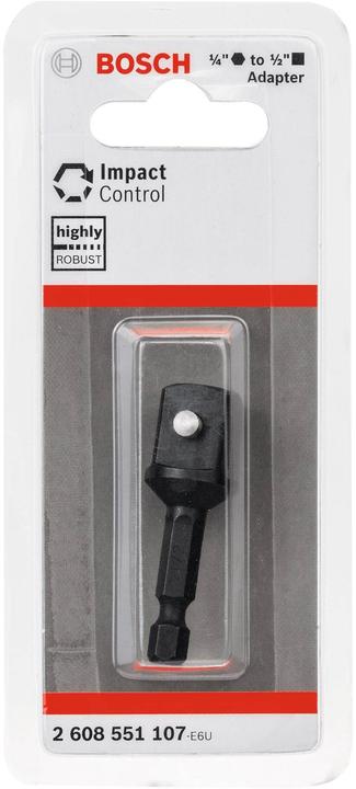 Produktbild Bosch Professional Zubehör PRO Socket Adapter mit Stiftverbindung, 1/2", 50 mm