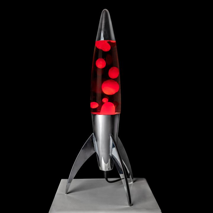 Actual product image Fisura Lava lamp rocket red by (E14)