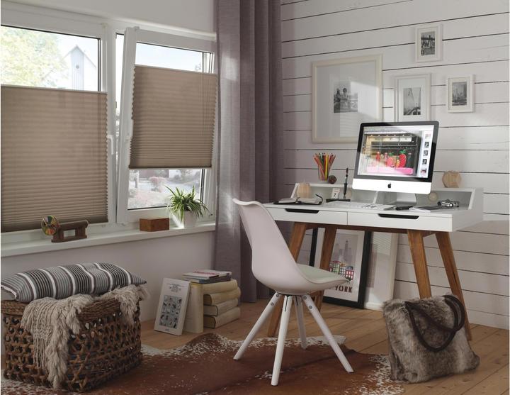 Actual product image Gardinia Easyfix pleated blind (75 x 130 cm)