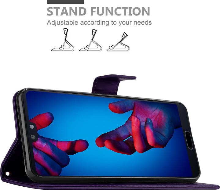 Actual product image Cadorabo Flower Book Cover (Huawei P20)
